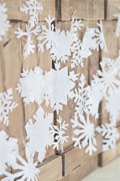Crepe Paper Hanging Snowflakes With The Cricut Maker The Happy Scraps