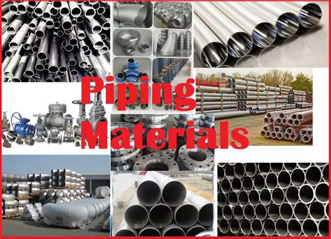 Types Of Pipe Materials And Their Selection Metallic Pipe Pdf