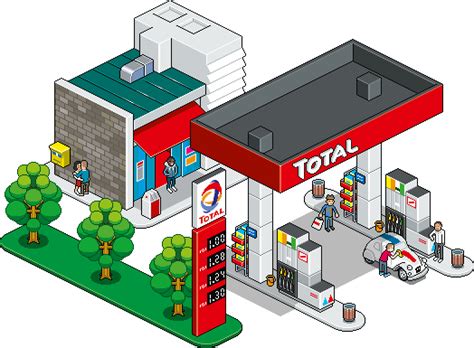 Gas Station Png Clipart Png Mart