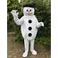 Masquerade Snowman Mascot Costume 