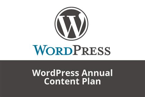 Wordpress Content Plan Pronk Graphics Take Creative Action