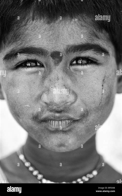 Indian Girl Staring Black And White Stock Photos And Images Alamy