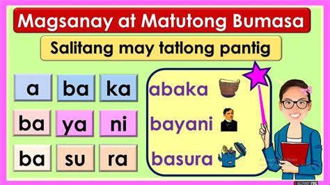 Online Pagbasa With Teacher Ana Mga Salitang May Tatlong Pantig Part