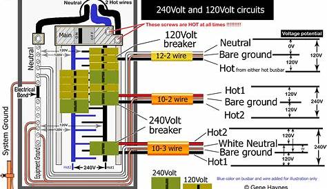 240 volt circuit breaker diagram