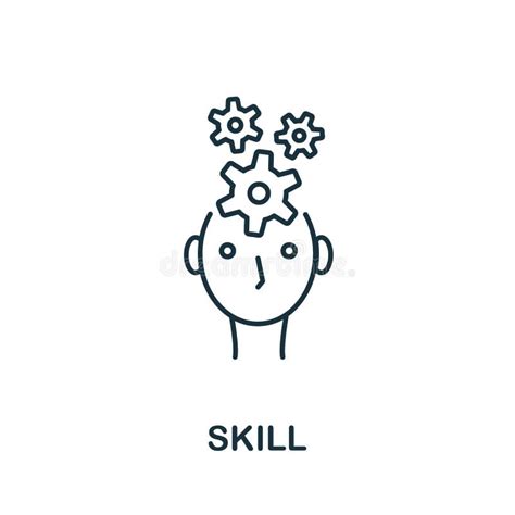 Skill Icon Line Style Symbol From Productivity Icon Collection Stock