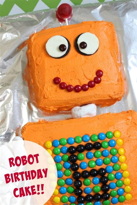 Here are some such cake ideas for you: Robot Cake for a Robot themed Birthday Party - Mom vs the Boys