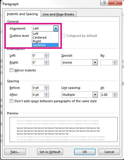 Microsoft Office Tutorials Align Text Left Or Right Center Text Or