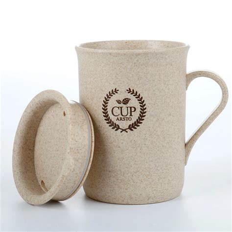 320ml Travel Cup Drinking Home Office Coffee Tea Eco Friendly Mug Wheat