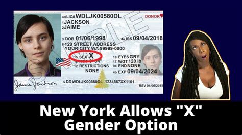 New York Adds X Gender Option To Birth Certificates Licenses Youtube