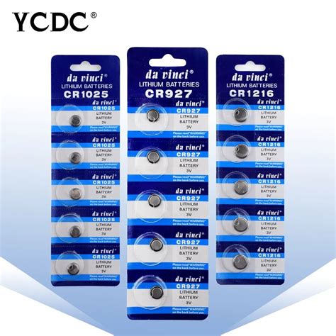 Ycdc Button Battery 3v Lithium 5x Cr2430 Cr2330 Cr2032 Cr2025 Cr2018