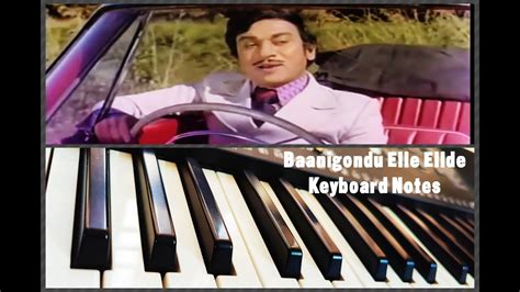 Baanigondu Elle Ellide Song Keyboard Notes Piano Lyrics In Description