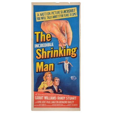 Solve Original Australian Film Poster The Incredible Shrinking Man