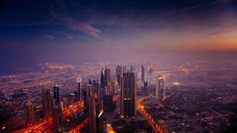 Dubai Sunrise City 5k Wallpaperhd World Wallpapers4k Wallpapers