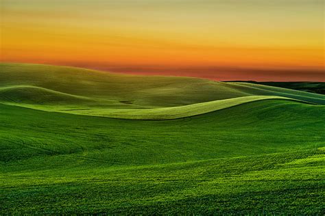 Sunset Near Moscow Idaho Palouse Series Photograph By Larry Gerbrandt