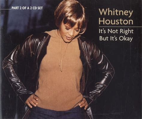 Whitney Houston Its Not Right But Its Ok Uk 2 Cd Single Set Double