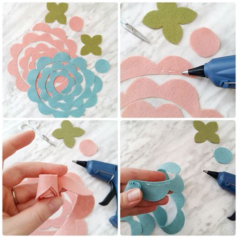 How To Make Felt Flowers With Free Printable Pattern Wildflower