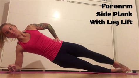 Forearm Side Plank With Leg Lift Youtube