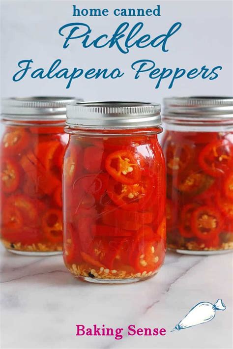 Pickled Jalapeno Peppers Home Canning Baking Sense