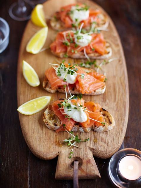 Whether you're after a starter or main, canapé, or breakfast option. Smoked salmon, horseradish and cress toasts | Seafood ...