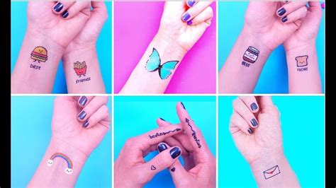DIY TEMPORARY TATTOOS AT HOME! Fake Tattoos That Look Real COMPILATION