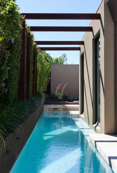 25 Outdoor Narrow Pools For Limited Spaces Homemydesign