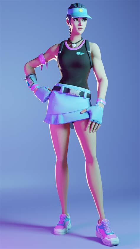 Volley Girl Ended Up As One Of My Favorite Skins So I Figure Id Make A Render Of Her In Blender
