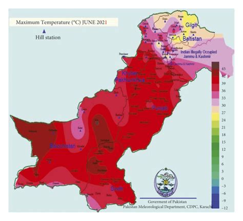 Temperature Map Of Pakistan Pakistan Meteorological Department 12