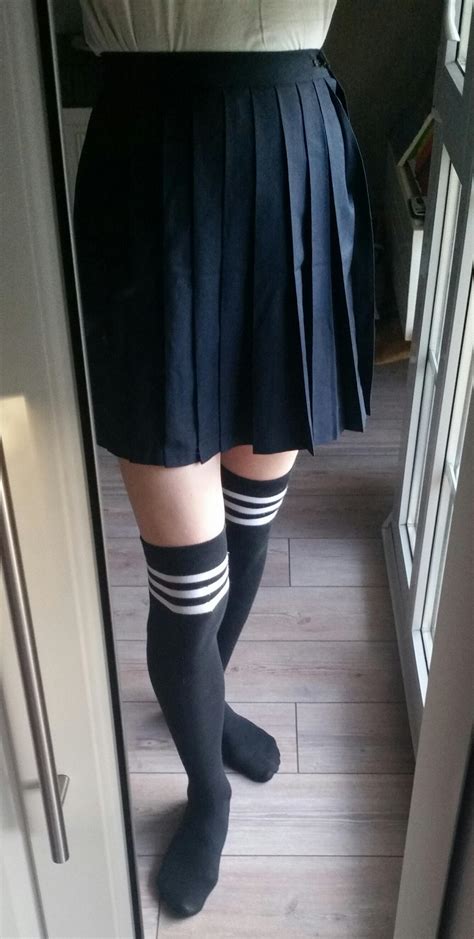 Just A Skirt And Thigh Highs Rtransteens