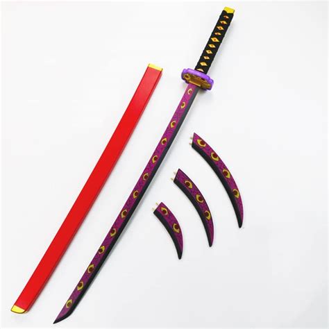 Hbch Kokushibou Katana Demon Slayer Holz 104cm Samurai Schwert Cosplay