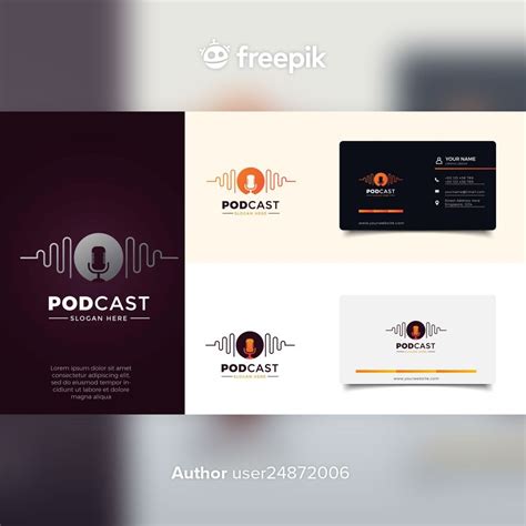 Logo Templates Graphic Resources Freepik Slogan Podcasts Author