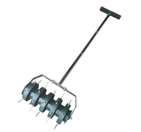 Buy Manual Rolling Lawn Aerator Garden Yard Rotary Push Tine Heavy Duty