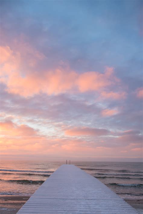 Wallpaper Sunlight Sunset Sea Shore Sand Reflection Sky Winter