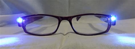Led Reading Glasses Eyeglasses Black Strength 1 50 Brown