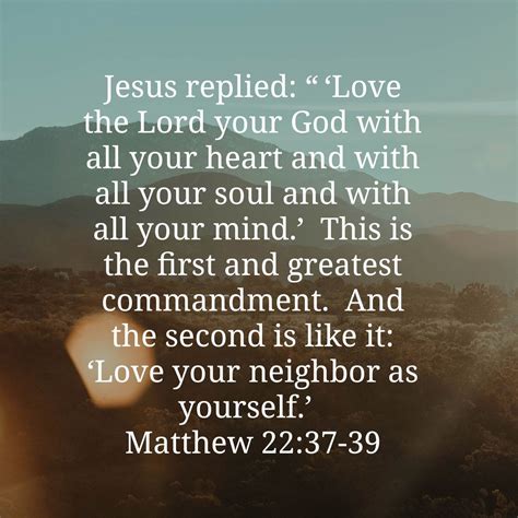 Matthew Greatest Commandment Love Your Neighbour Our Daily