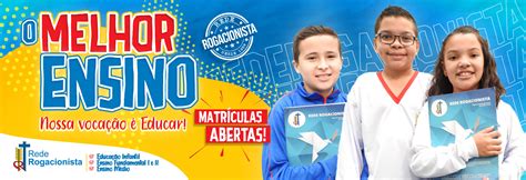 Escola aberta das 8 as 17 horas, não fecha para. Matrículas Abertas! | Colégio Rogacionista Bauru