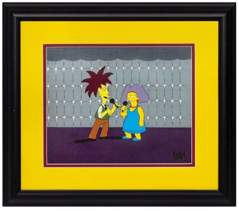 The Simpsons Sideshow Bob And Selma Production Cel