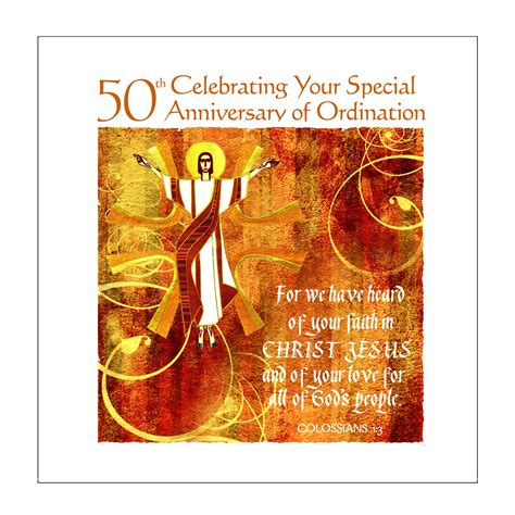 Priest 50th Anniversary Of Ordination Card Etsy Uk
