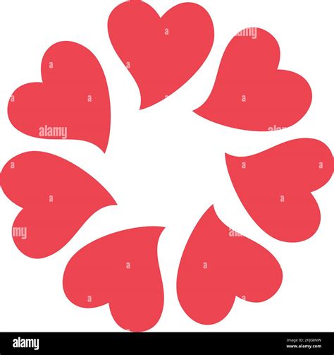 Heart Circle Filled Icon Vector Stock Vector Image And Art Alamy