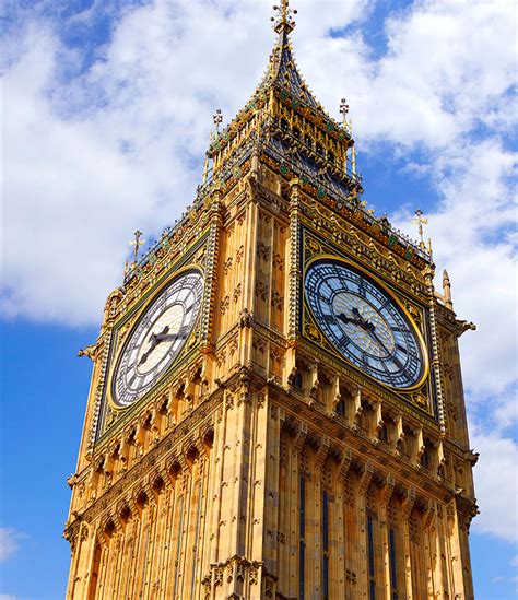 Big Ben Clock Tower In London At England Britain