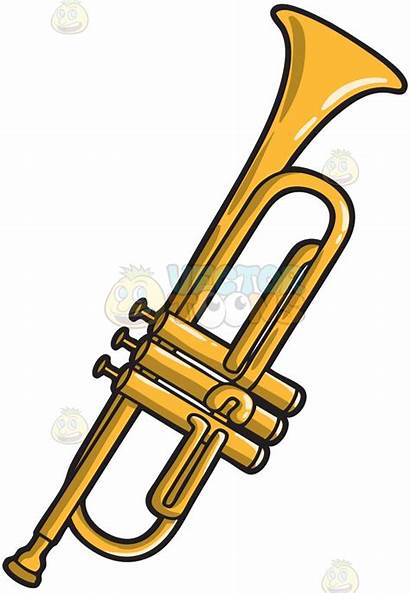Trumpet Musical Instrument Clipart Instruments Cartoon Band