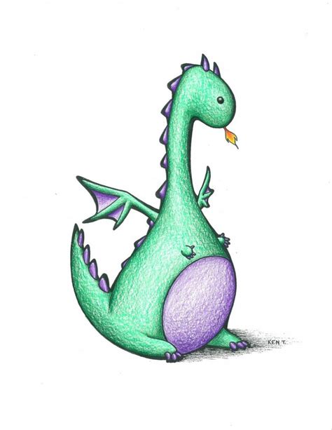 Cute Dragon Drawing At Getdrawings Free Download