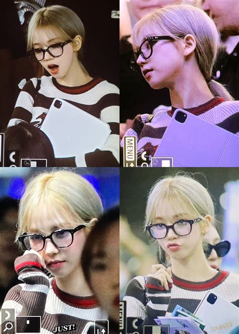 Grasya 🌟 On Twitter Rt Ujiminphoria Blonde Hair Karina With Glasses🫠