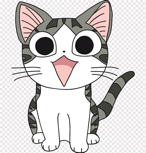Cat Drawing Manga Anime Art Chi White Child Mammal Png Pngwing