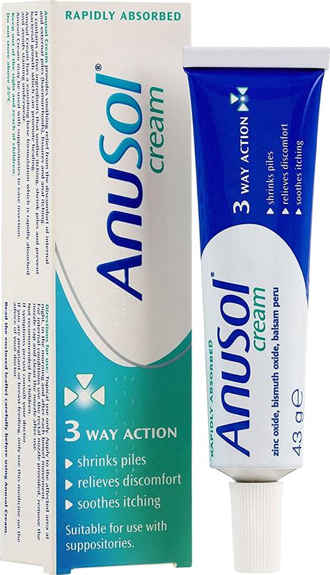 Buy Anusol Cream For Haemorrhoids Shrinks Piles Relieves Discomfort