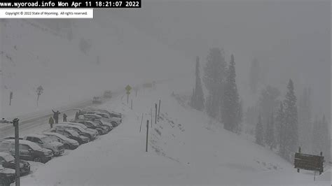 Chain Law In Effect On Teton Pass As Spring Snowstorm Hits Wyoming 46