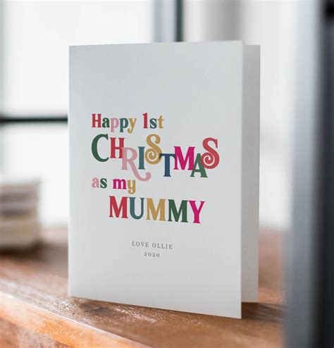Personalised First Christmas As Mummy Card By Ditsy Chic