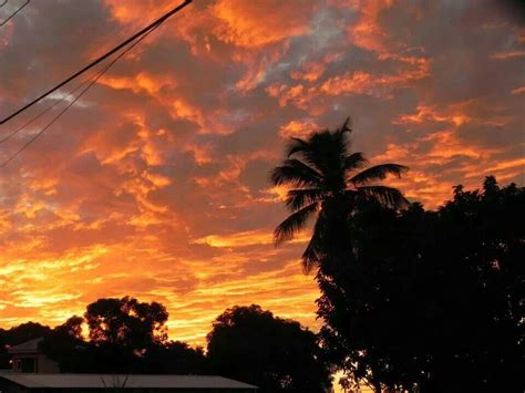 Sunset In Beautiful Barbados Sunset Outdoor Celestial