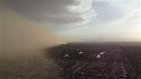 Haboob Dust Storm By A Drone Amazing Phoenix Arizona Ectv Youtube