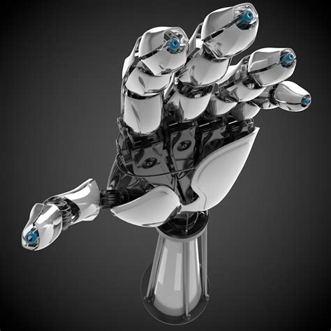 robot hand 3d model max obj fbx c4d