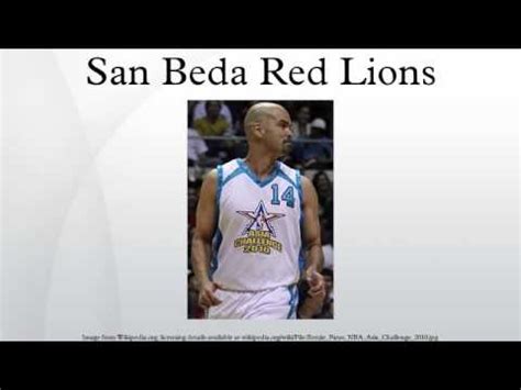 Here are 4 tournaments where that team played. San Beda Red Lions - YouTube